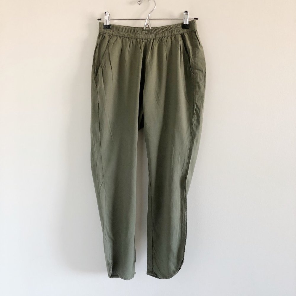 Marine Layer Allison XS Khaki Green Work Pants